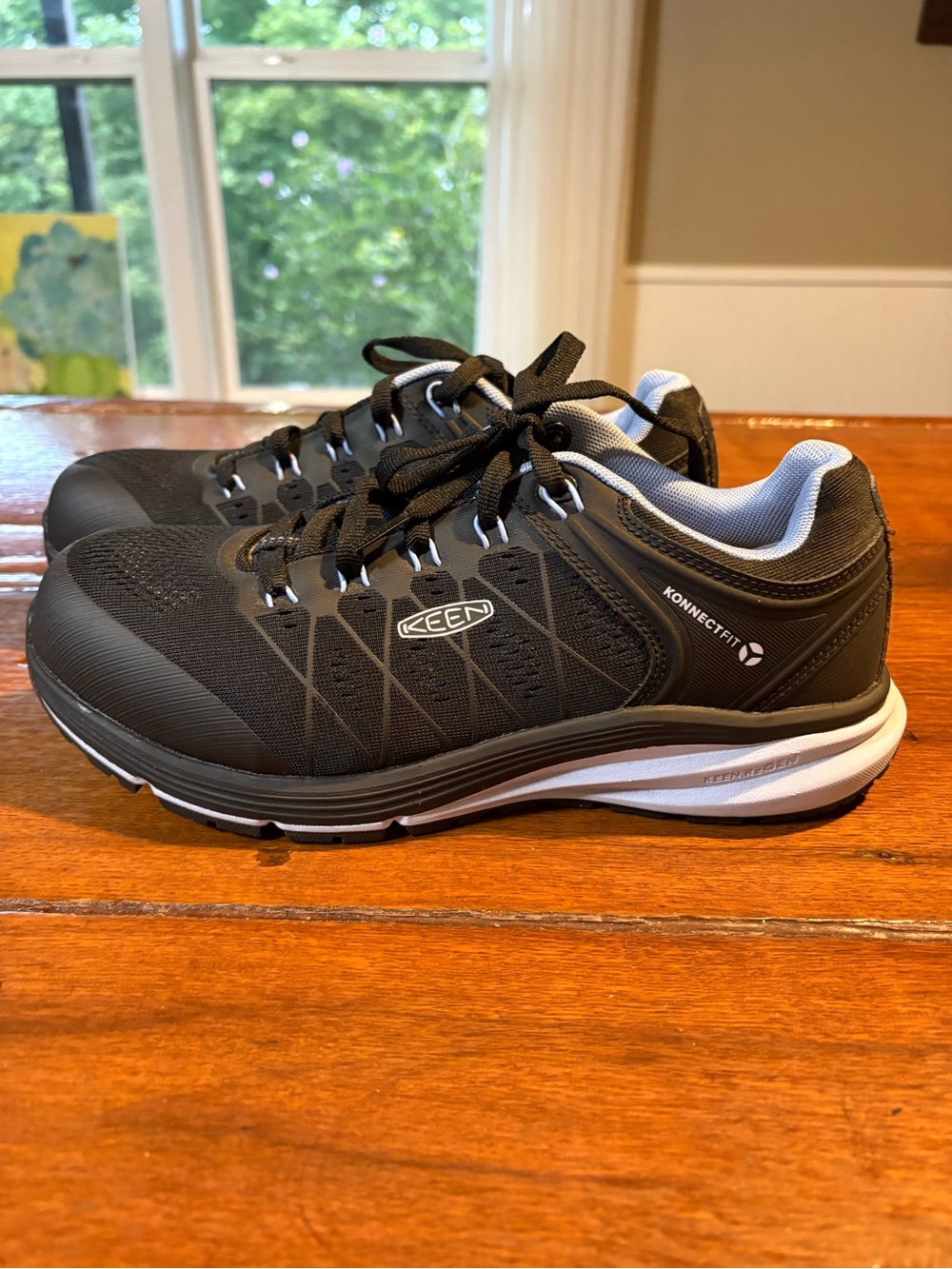 Keen Women's Black Athletic Shoes with White Accents